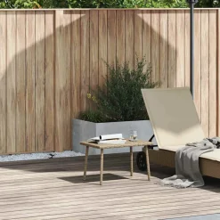 Mesa de centro de jardín Katrina 37x60x40 cm