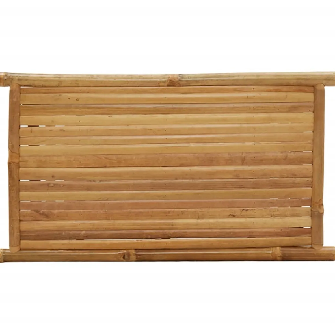 Mesa de centro Dinna estante inferior bambú 35x70x40 cm