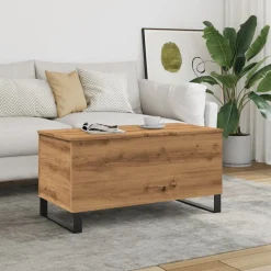 Mesa de centro elevable Centre con almacenamiento 45x90x44,5 cm
