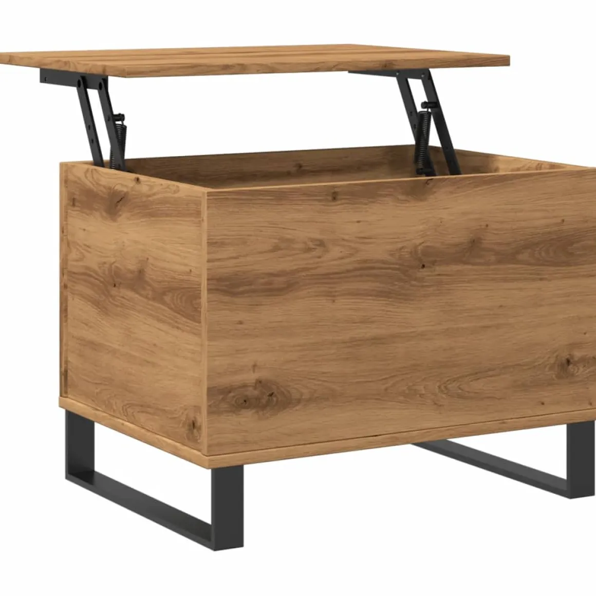 Mesa de centro elevable Cubbe con compartimento 45x60x44,5 cm