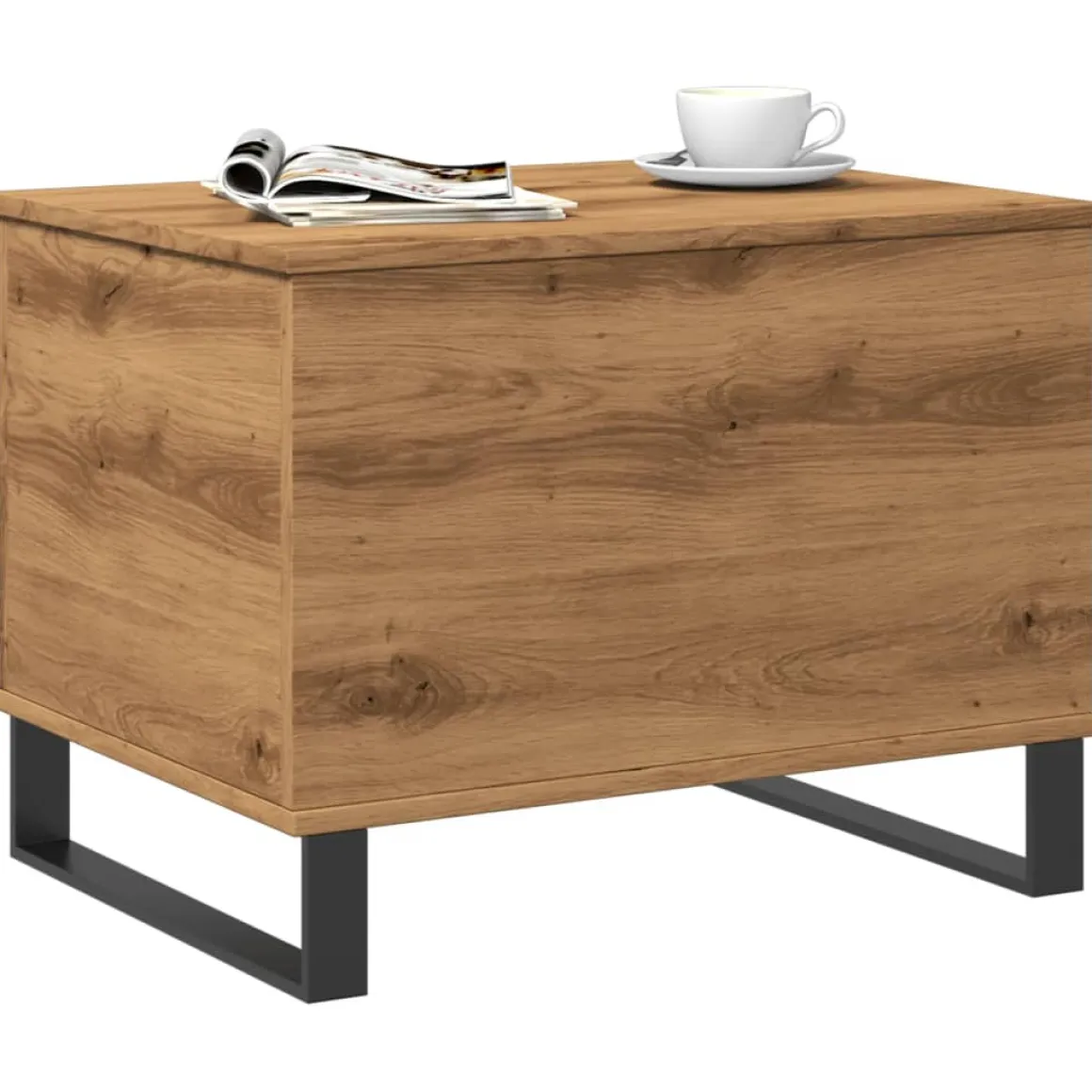 Mesa de centro elevable Cubbe con compartimento 45x60x44,5 cm