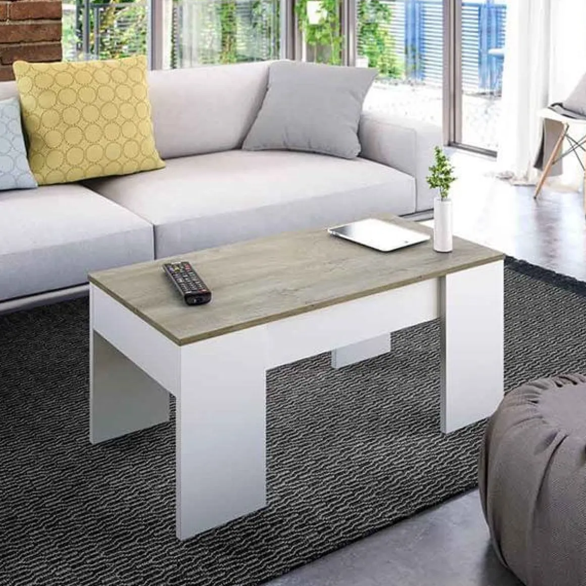 Mesa de centro elevable Flow 45-57x100x50 cm