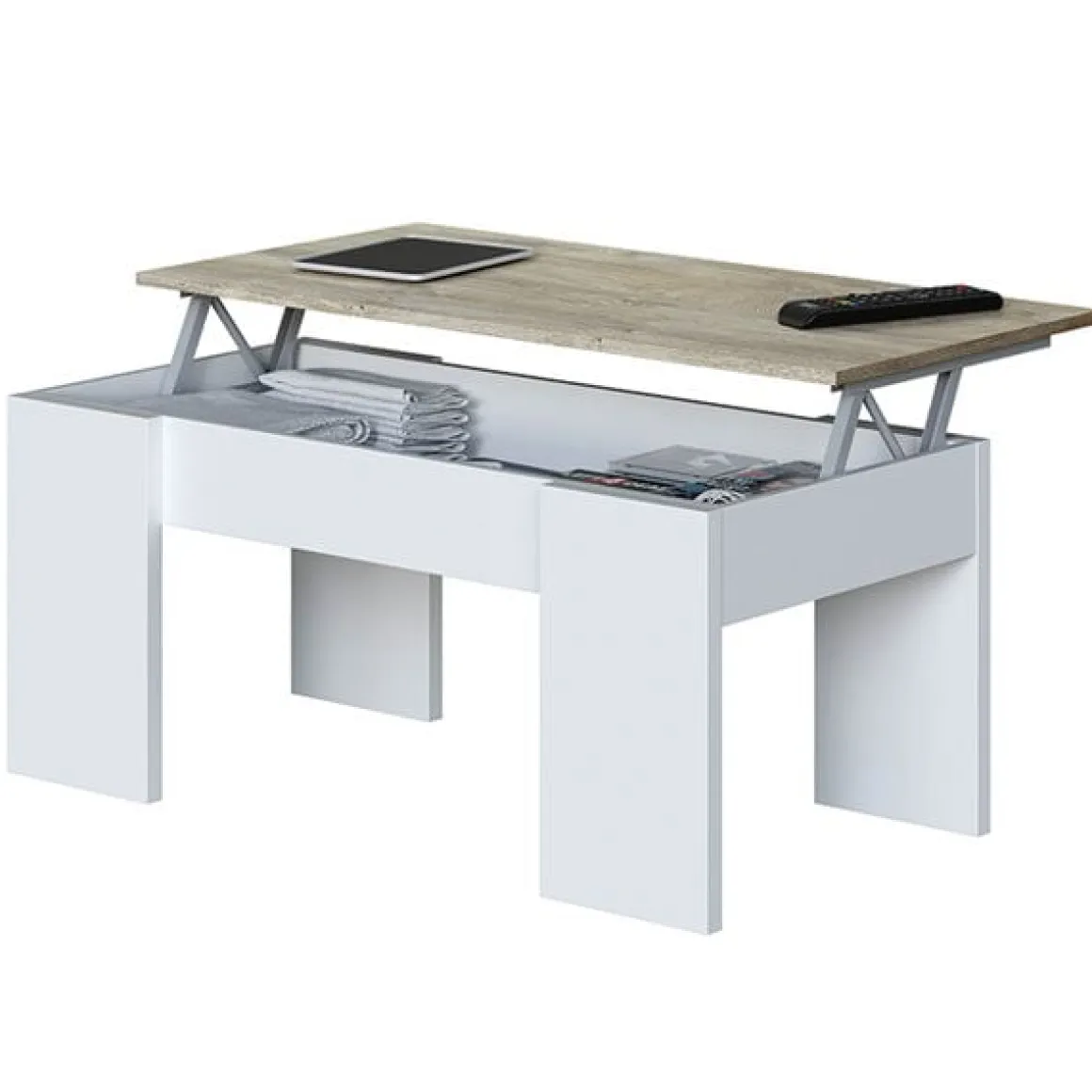 Mesa de centro elevable Flow 45-57x100x50 cm