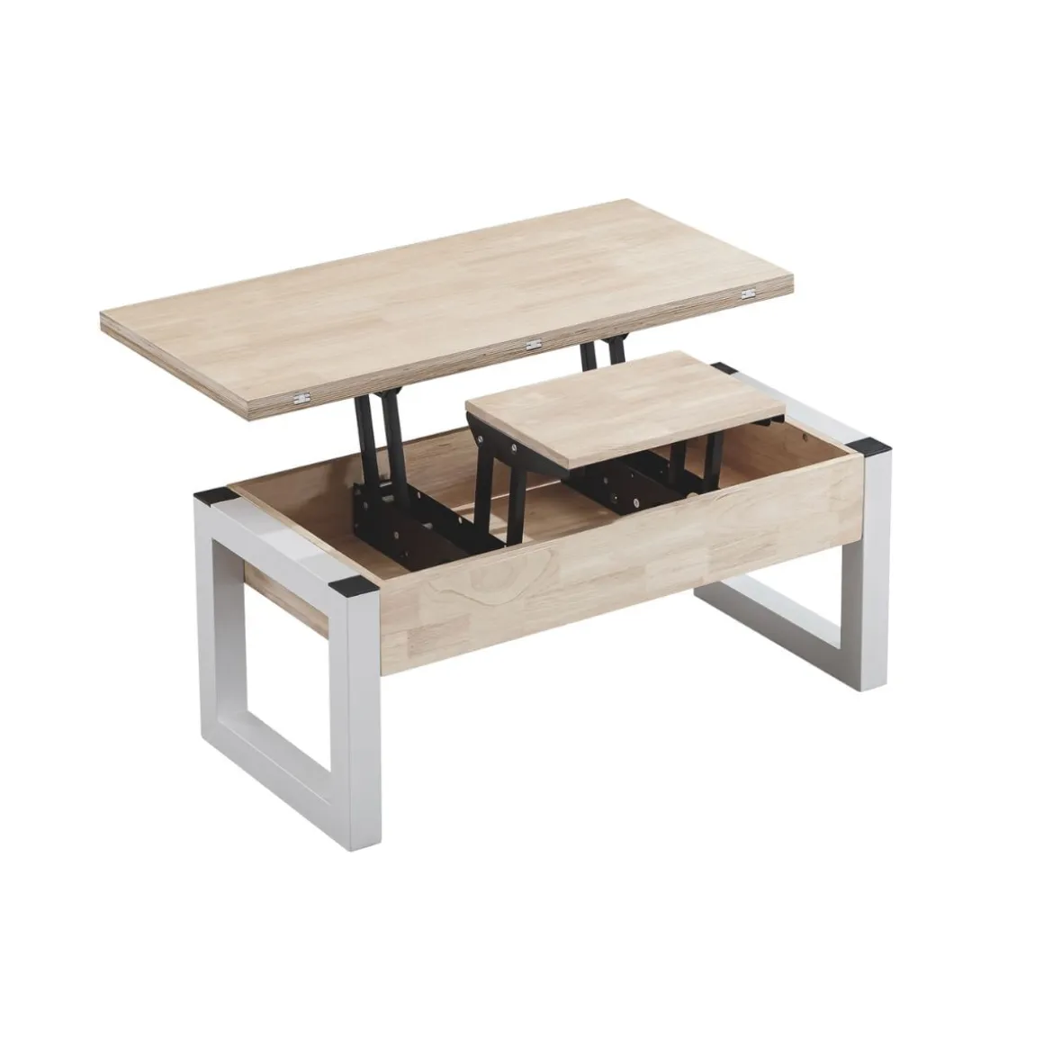 Mesa de centro elevable Loft Advance diseño extensible 47,5x120x60-120 cm