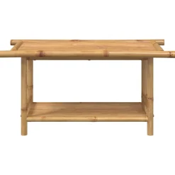 Mesa de centro Force estante inferior bambú 45x90x50 cm