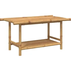 Mesa de centro Force estante inferior bambú 45x90x50 cm