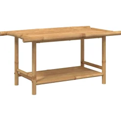 Mesa de centro Force estante inferior bambú 45x90x50 cm