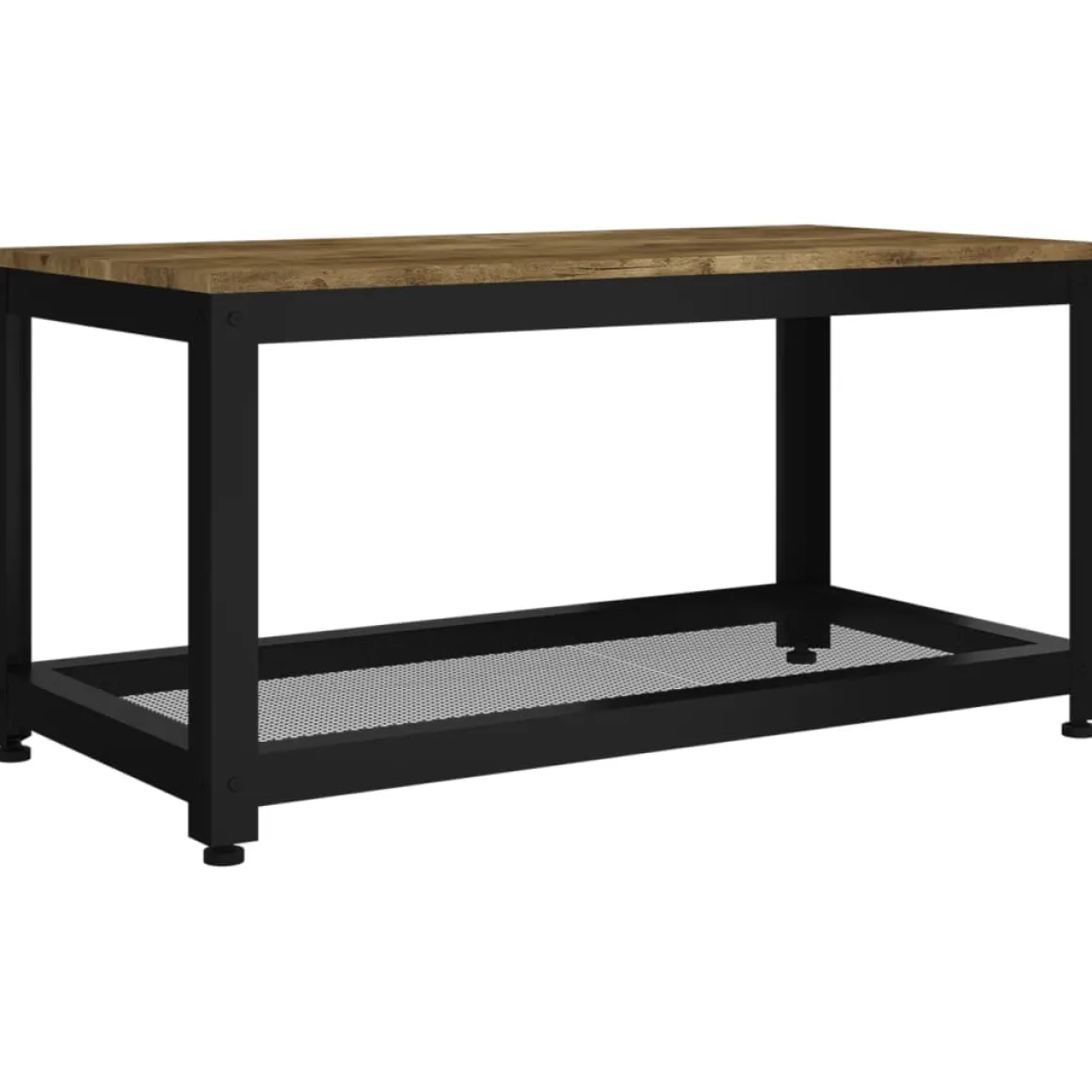 Mesa de centro Gobun con estante inferior 45x90x45 cm