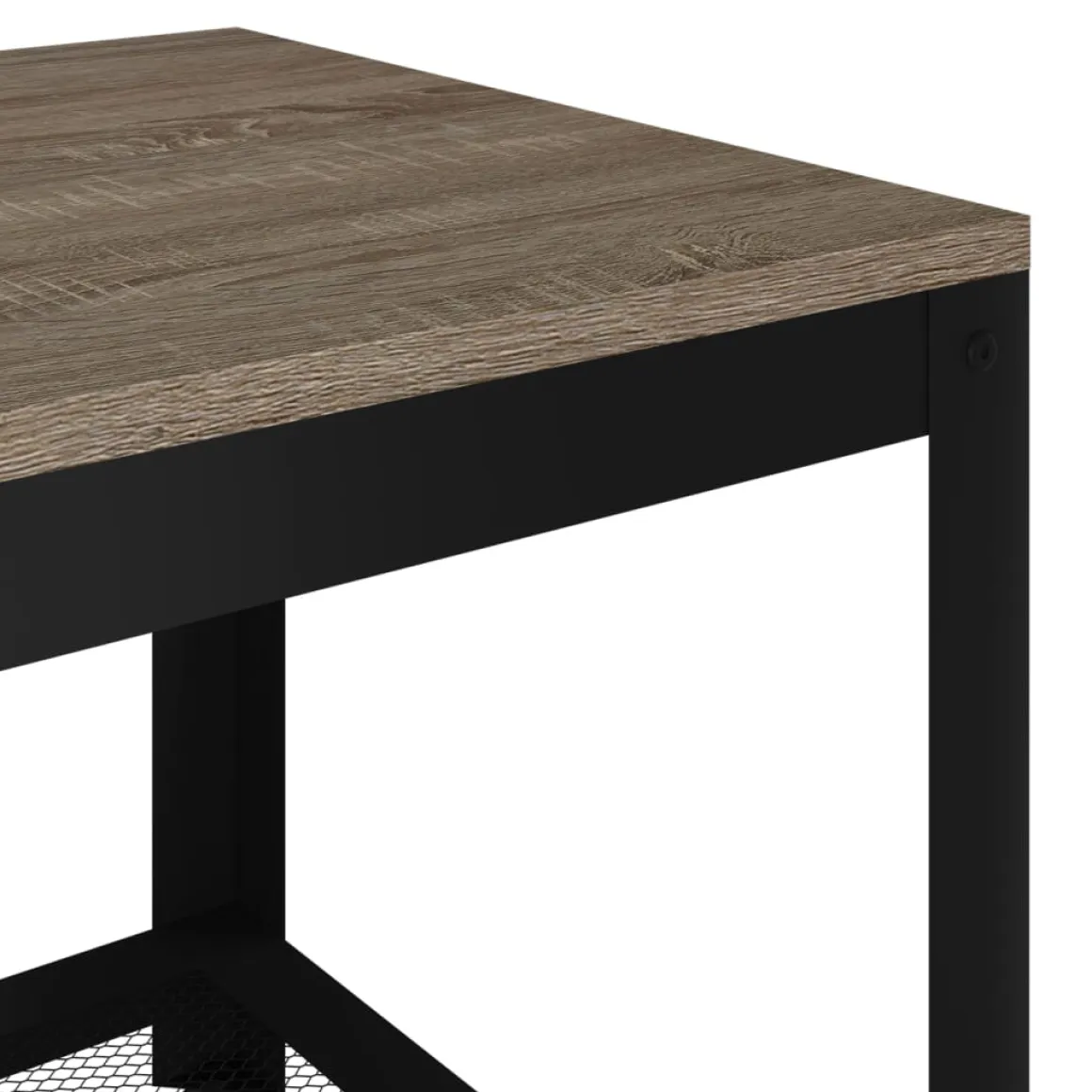 Mesa de centro Gobun con estante inferior 45x90x45 cm