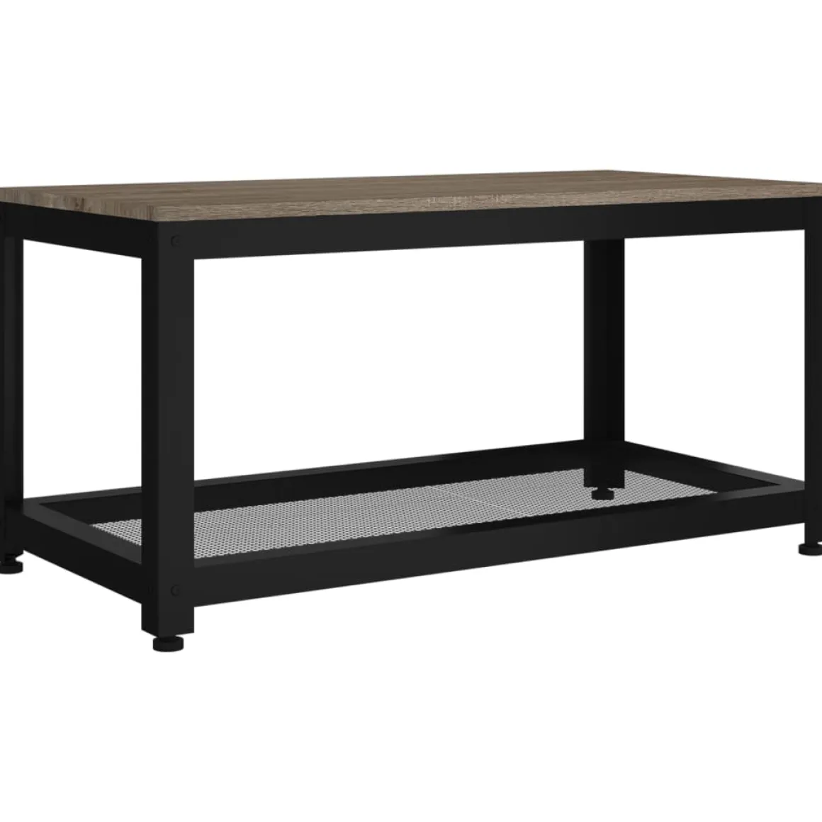 Mesa de centro Gobun con estante inferior 45x90x45 cm