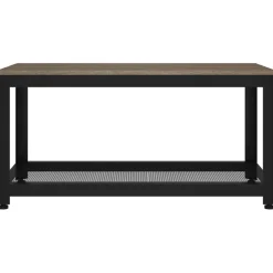 Mesa de centro Gobun con estante inferior 45x90x45 cm