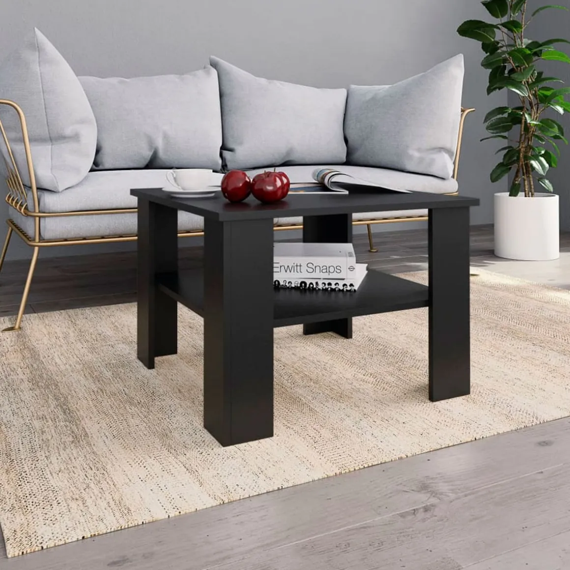 Mesa de centro Joe 1 estante inferior 42x60x60 cm
