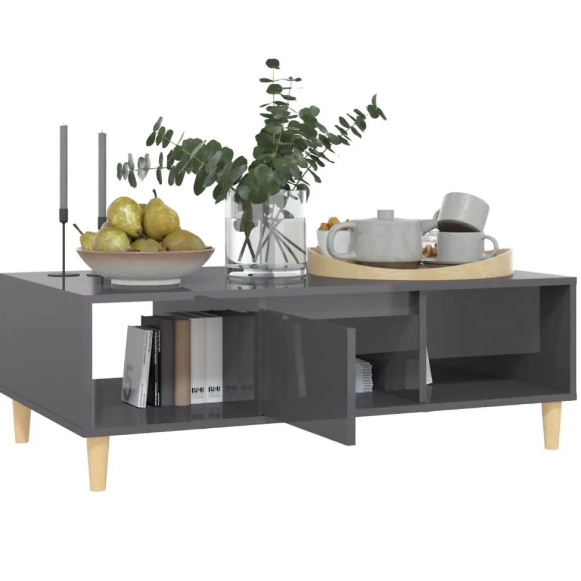 Mesa de centro Körn 2 huecos + 1 puerta 35x103,5x60 cm