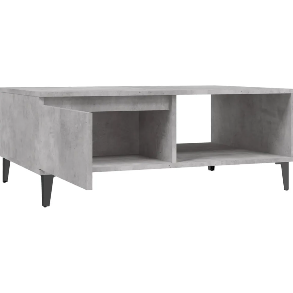 Mesa de centro Lena 1 puerta + 1 compartimento 35x90x60 cm