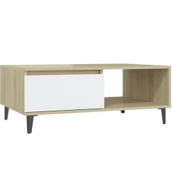 Mesa de centro Lena 1 puerta + 1 compartimento 35x90x60 cm