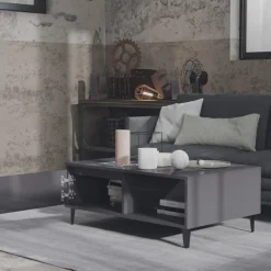 Mesa de centro Lena 1 puerta + 1 compartimento 35x90x60 cm