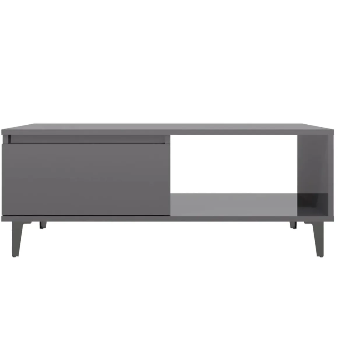 Mesa de centro Lena 1 puerta + 1 compartimento 35x90x60 cm