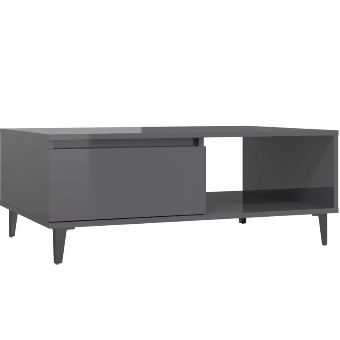 Mesa de centro Lena 1 puerta + 1 compartimento 35x90x60 cm