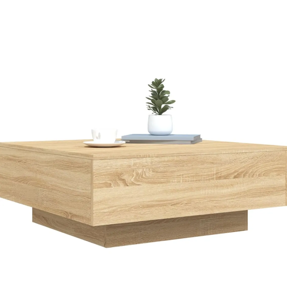 Mesa de centro Limm con luces LED 31x80x80 cm
