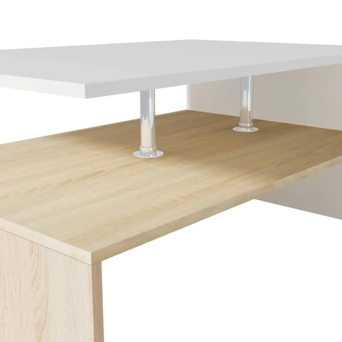 Mesa de centro Lisa estante inferior 42x90x59 cm
