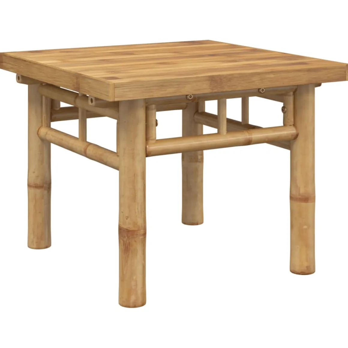 Mesa de centro Mango para exterior bambú 35x45x45 cm