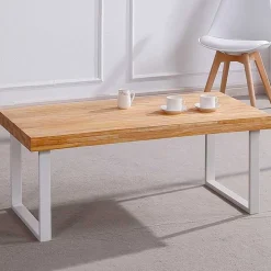 Mesa de centro Natural diseño nórdico 43,5x120x60 cm
