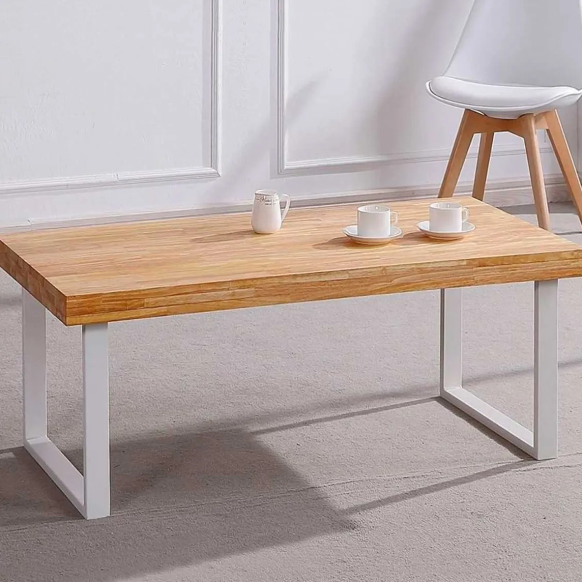 Mesa de centro Natural diseño nórdico 43,5x120x60 cm