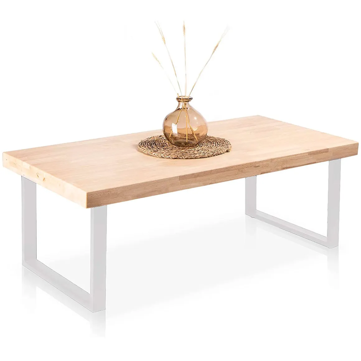 Mesa de centro Natural diseño nórdico 43,5x120x60 cm