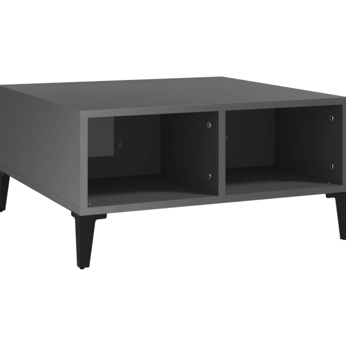 Mesa de centro Okio 2 compartimentos abiertos 30x60x60 cm