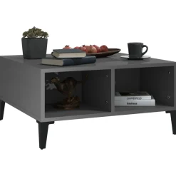 Mesa de centro Okio 2 compartimentos abiertos 30x60x60 cm