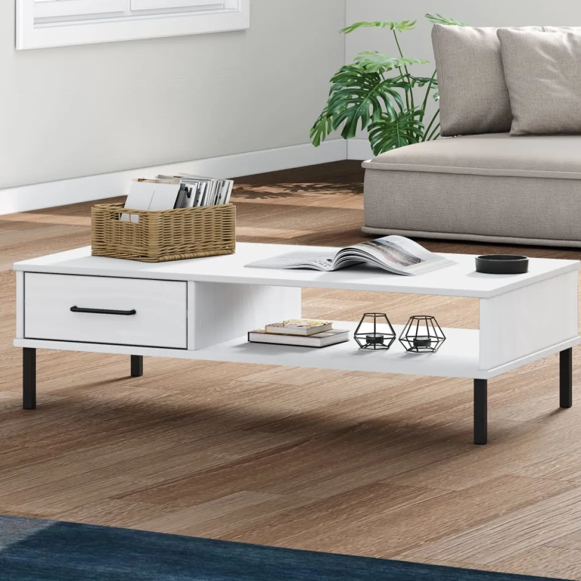Mesa de centro Oslo 1 cajón 29x100x55 cm