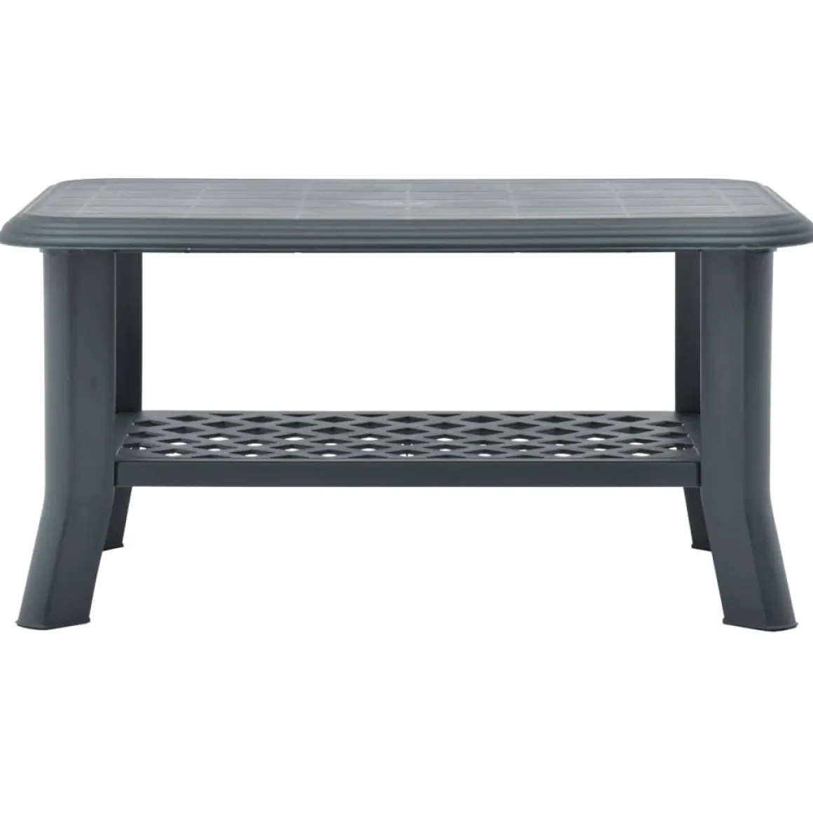 Mesa de centro Polka de exterior con estante inferior 46x90x60 cm