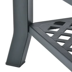 Mesa de centro Polka de exterior con estante inferior 46x90x60 cm
