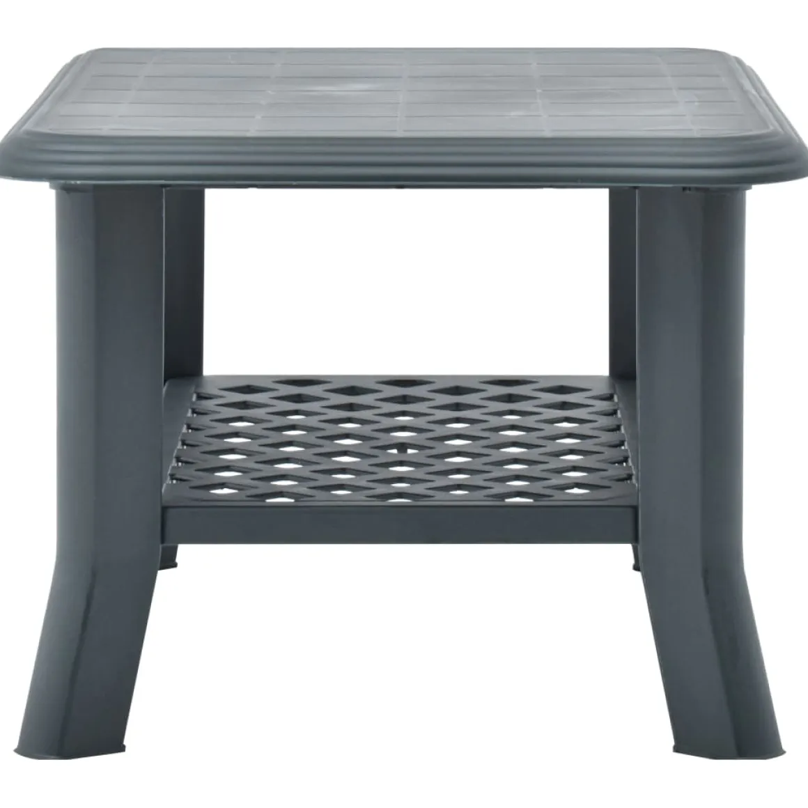 Mesa de centro Polka de exterior con estante inferior 46x90x60 cm