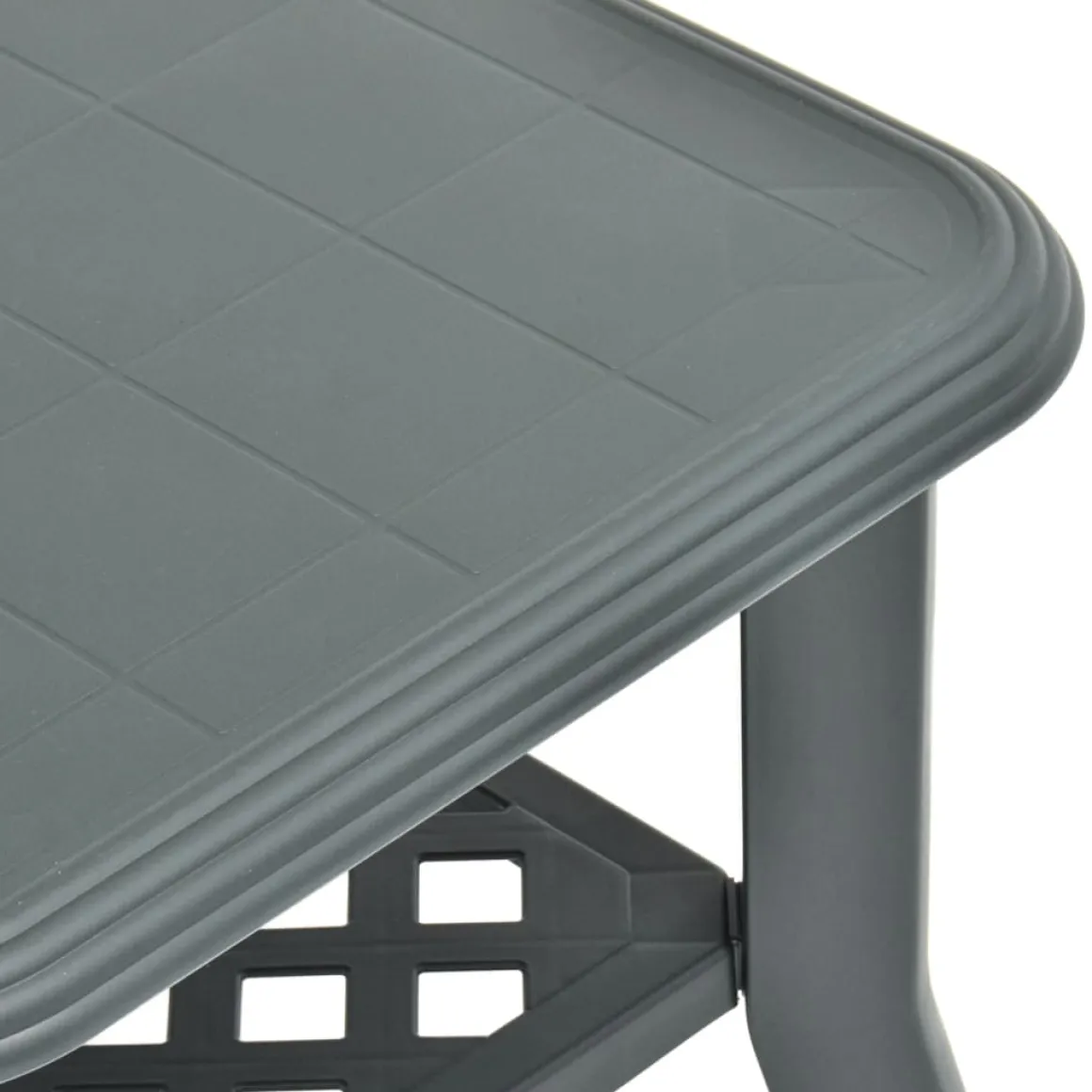 Mesa de centro Polka de exterior con estante inferior 46x90x60 cm
