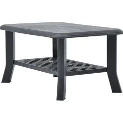 Mesa de centro Polka de exterior con estante inferior 46x90x60 cm