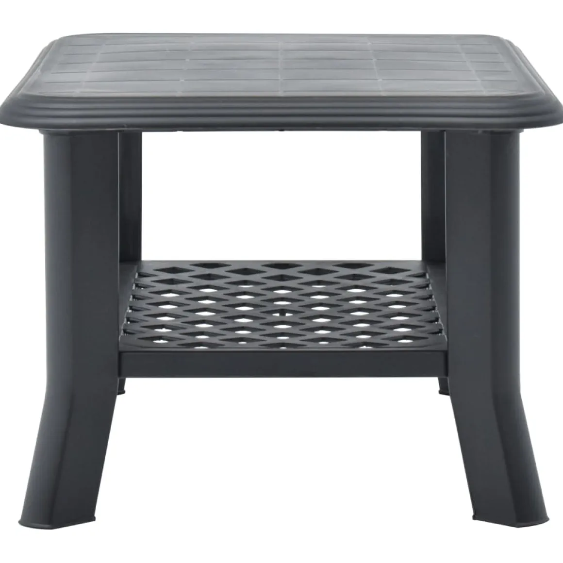 Mesa de centro Polka de exterior con estante inferior 46x90x60 cm