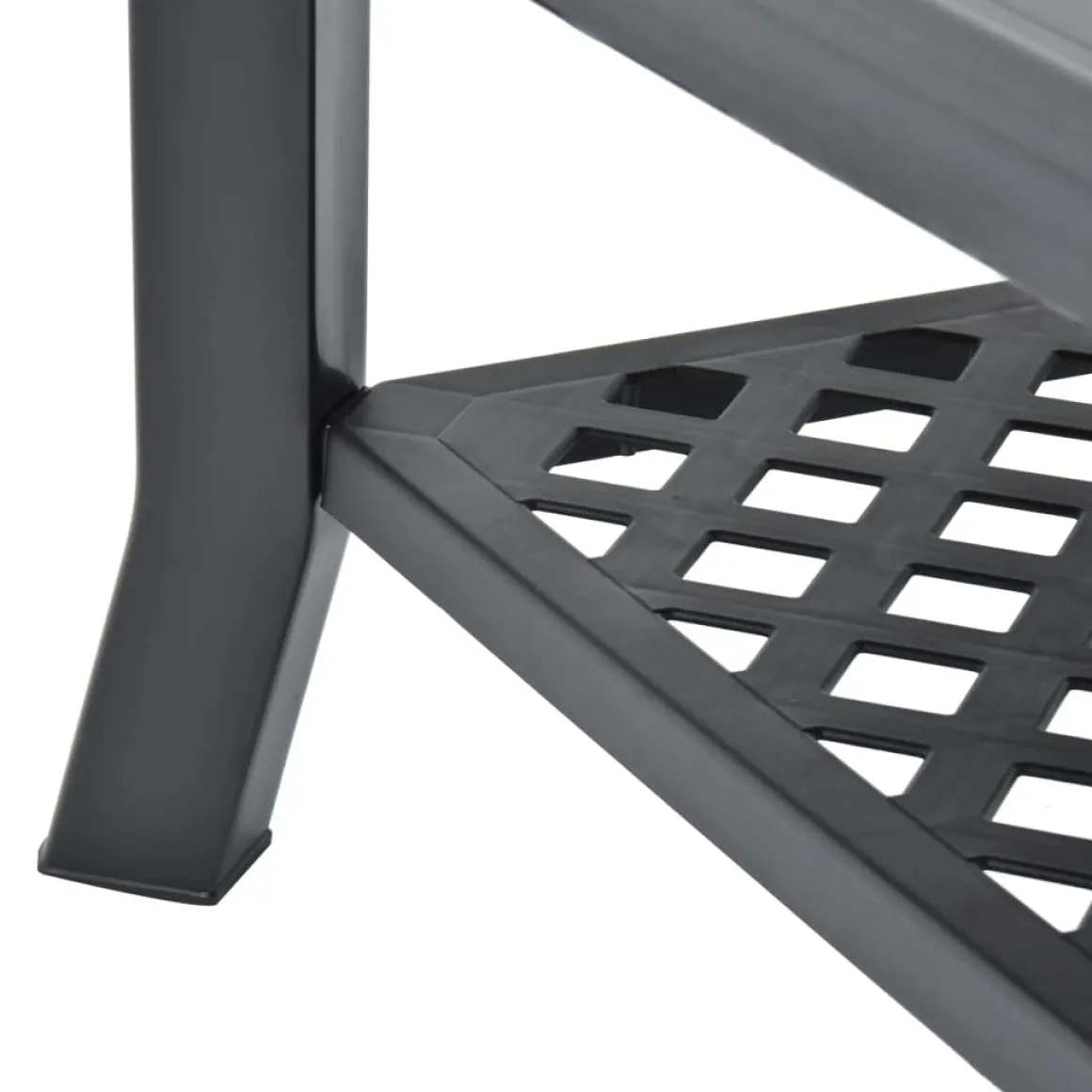 Mesa de centro Polka de exterior con estante inferior 46x90x60 cm