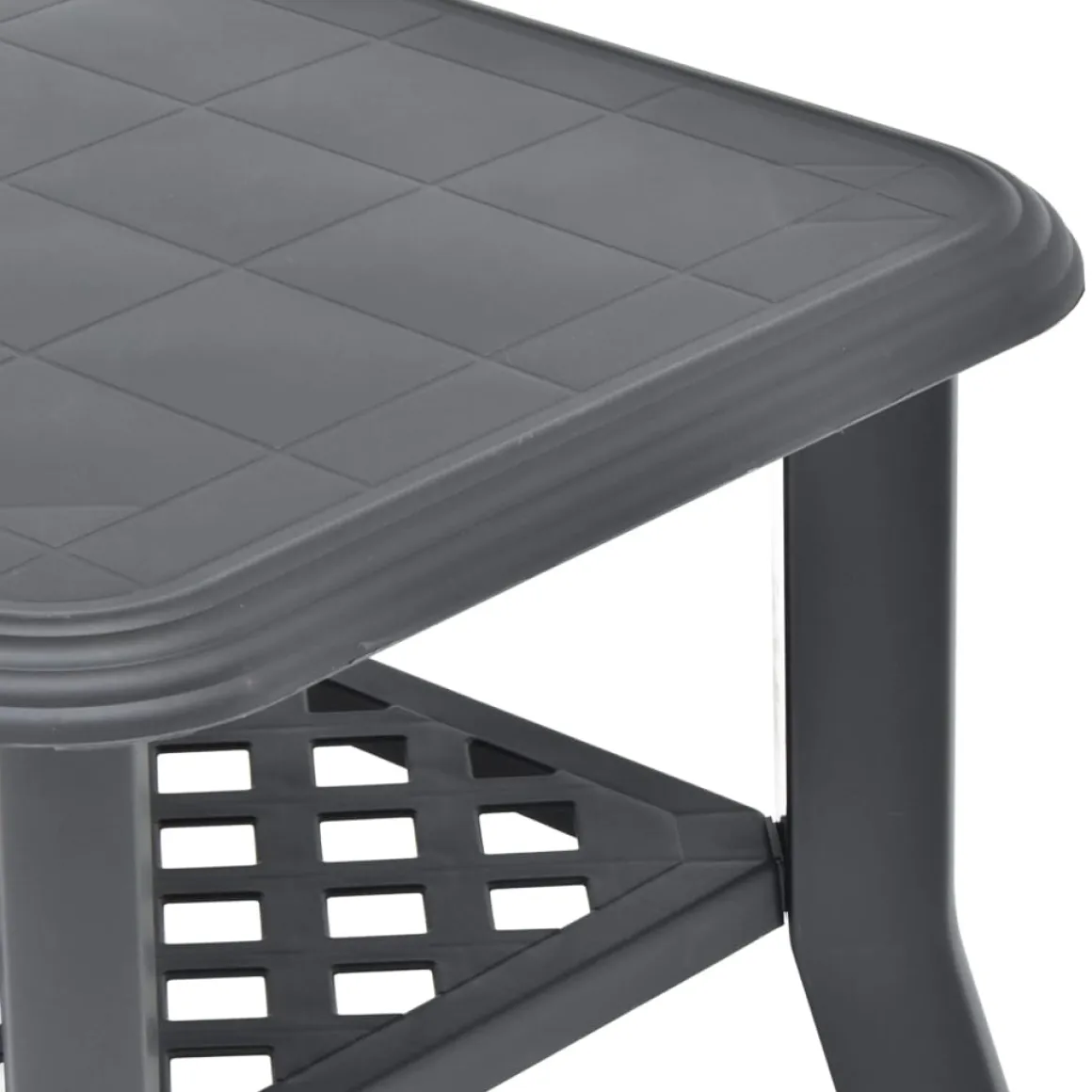 Mesa de centro Polka de exterior con estante inferior 46x90x60 cm