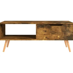 Mesa de centro Ronela 1 cajón diseño nórdico 43x100x49,5 cm