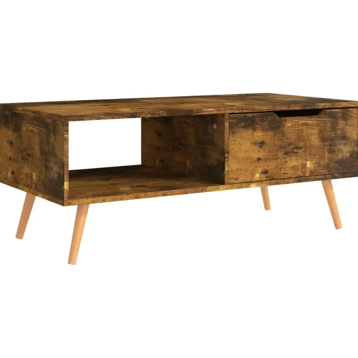 Mesa de centro Ronela 1 cajón diseño nórdico 43x100x49,5 cm