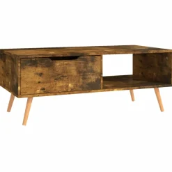 Mesa de centro Ronela 1 cajón diseño nórdico 43x100x49,5 cm