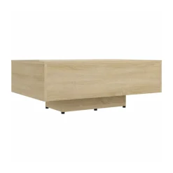 Mesa de centro Solbes rectangular diseño flotante natural 31x85x55 cm