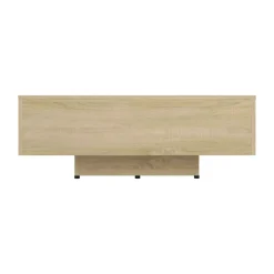 Mesa de centro Solbes rectangular diseño flotante natural 31x85x55 cm
