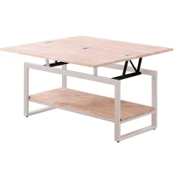 Mesa de centro Steve elevable y extensible + estante inferior
