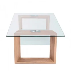 Mesa de centro Tara cristal cambria 43x110x70 cm
