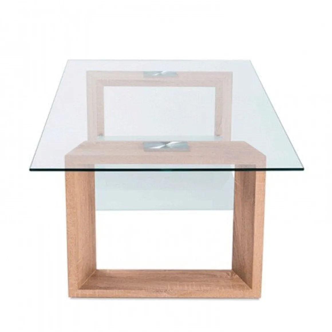 Mesa de centro Tara cristal cambria 43x110x70 cm