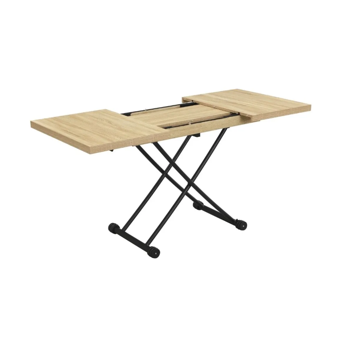 Mesa de centro Taylor extensible y elevable 28-75x100-130-160x80 cm