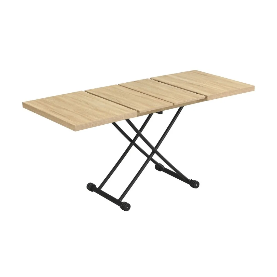 Mesa de centro Taylor extensible y elevable 28-75x100-130-160x80 cm