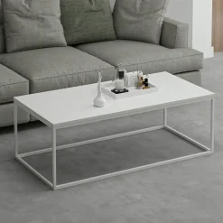 Mesa de centro Tiger blanco 42x120x60 cm
